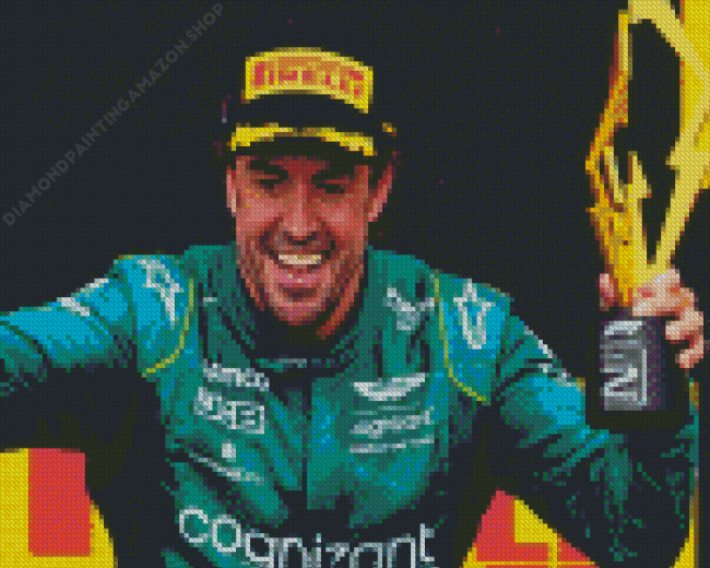 Fernando Alonso Diamond Painting