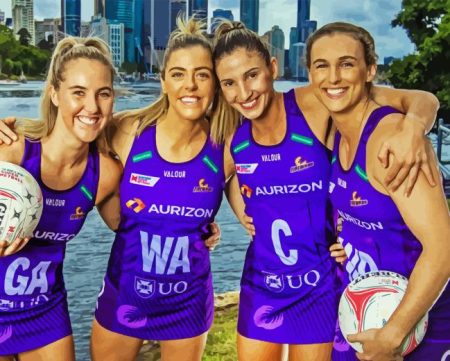 Firebirds Netball Diamond Painting