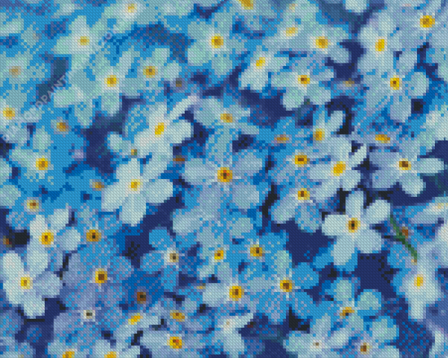 Forget Me Nots Diamond Painting