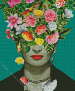 Frida With Flowers Diamond Painting