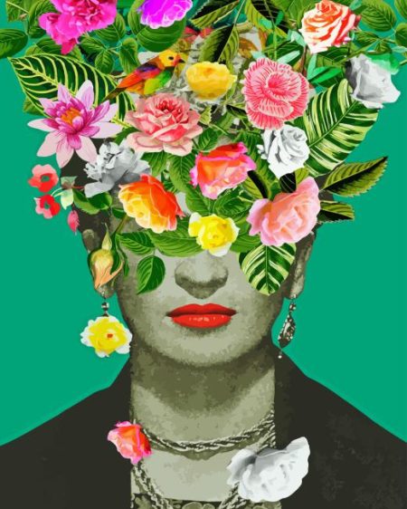 Frida With Flowers Diamond Painting