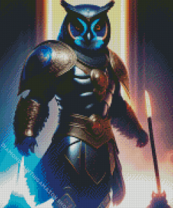 Futurism Owl Fighter Diamond Painting