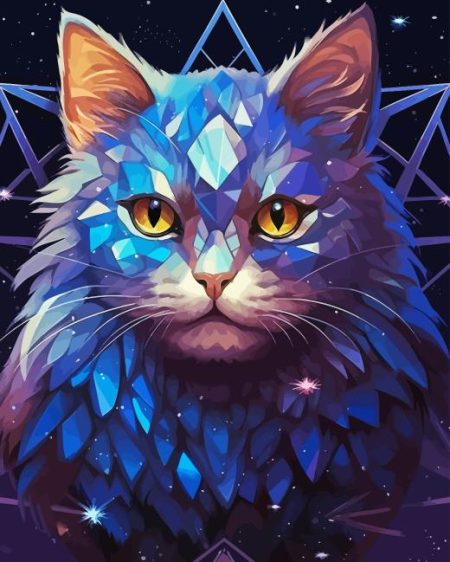 Galaxy Cat Diamond Painting