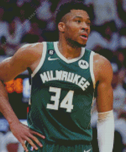 Giannis Antetokounmpo Diamond Painting