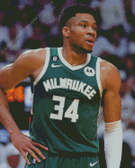 Giannis Antetokounmpo Diamond Painting