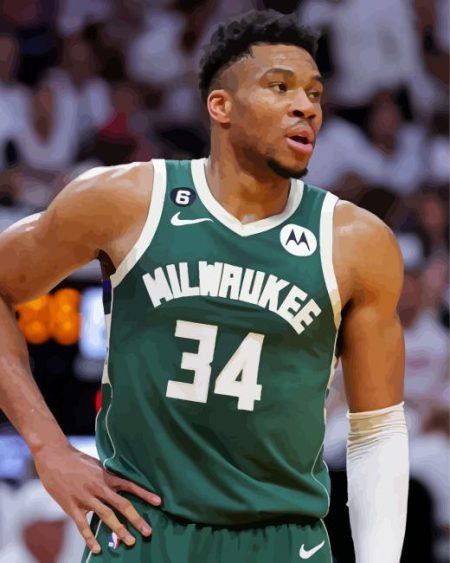 Giannis Antetokounmpo Diamond Painting