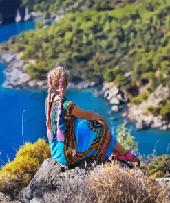 Girl In Lycian Way Diamond Painting