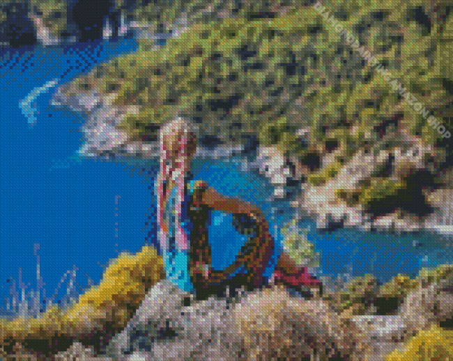 Girl In Lycian Way Diamond Painting