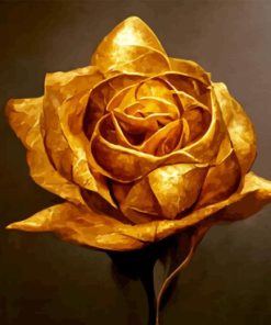 Golden Rose Diamond Painting