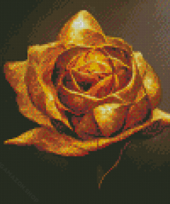 Golden Rose Diamond Painting