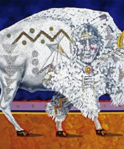 Great White Buffalo Diamond Painting