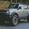 Grey Ford Bronco Diamond Painting