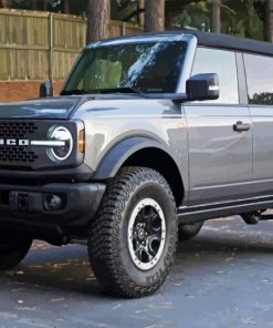 Grey Ford Bronco Diamond Painting