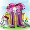 Gumboots And Flowers Diamond Painting