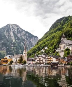 Hallstatt Lake Diamond Painting