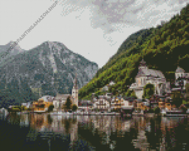 Hallstatt Lake Diamond Painting