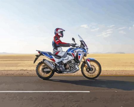 Honda Africa Twin Diamond Painting
