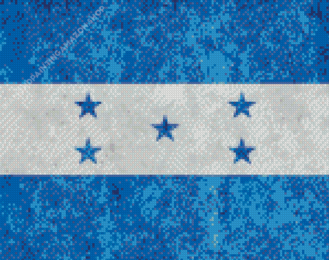 Honduras Flag Diamond Painting