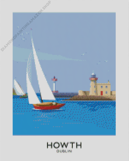 Howth Dublin Poster Diamond Painting