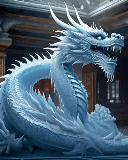 Ice Dragon Diamond Painting