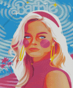 Illustration Barbie Diamond Painting