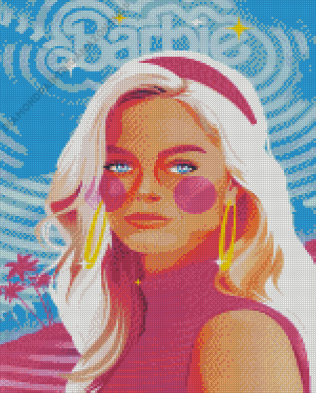 Illustration Barbie Diamond Painting