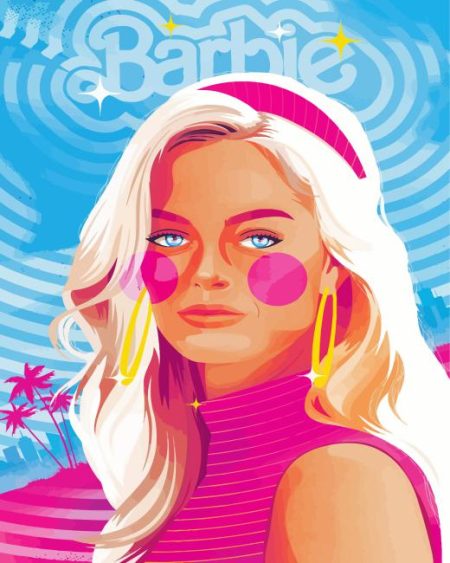 Illustration Barbie Diamond Painting