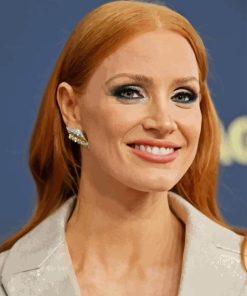 Jessica Chastain Actress Diamond Painting