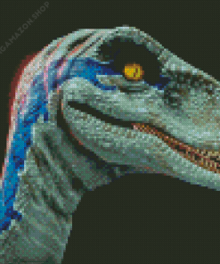 Jurassic Park Blue Diamond Painting