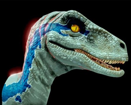 Jurassic Park Blue Diamond Painting