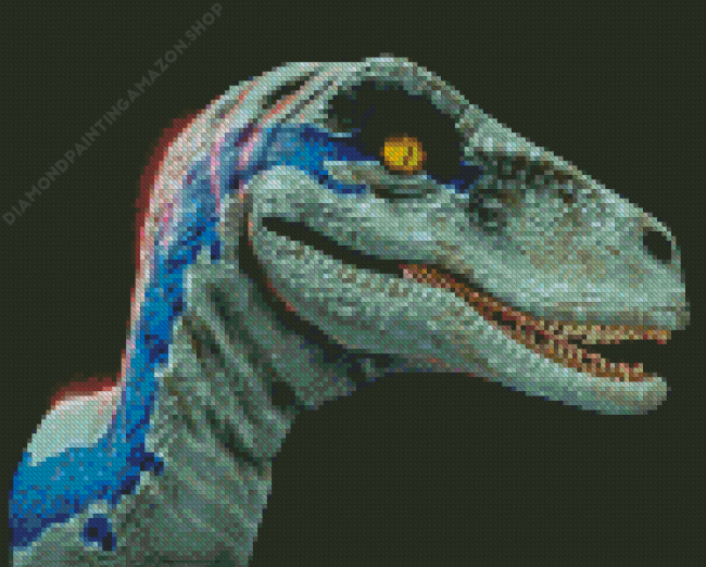 Jurassic Park Blue Diamond Painting