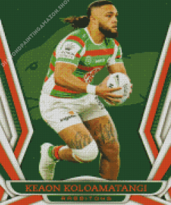 Keaon Koloamatangi Tonga Rugby Player Diamond Painting