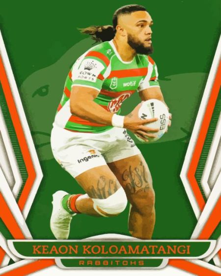 Keaon Koloamatangi Tonga Rugby Player Diamond Painting