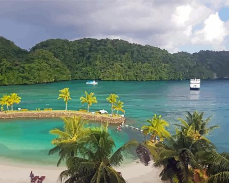 Koror Beach Diamond Painting