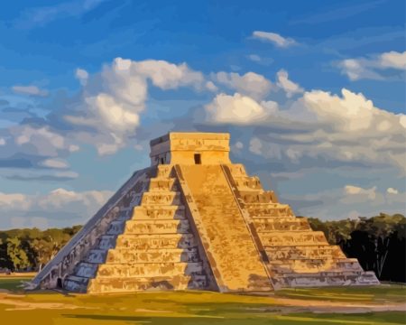 Kukulcan El Castillo Diamond Painting