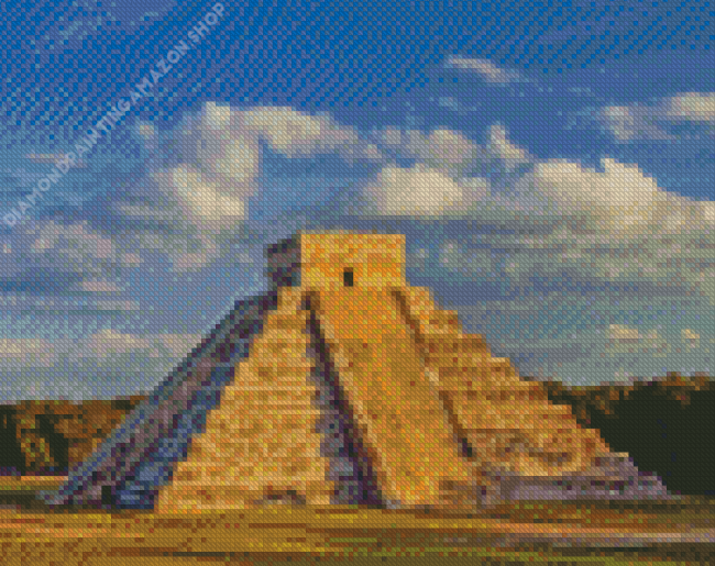 Kukulcan El Castillo Diamond Painting