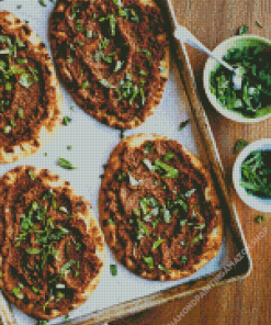 Lahmacun Tasty Food Diamond Painting