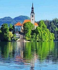 Lake Bled Diamond Painting