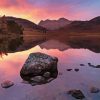 Lake District Langdale Pikes At Sunset Diamond Painting