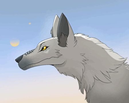 Loth Wolf Diamond Painting