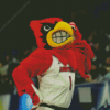 Louisville Cardinals Basketball Mascot Diamond Painting