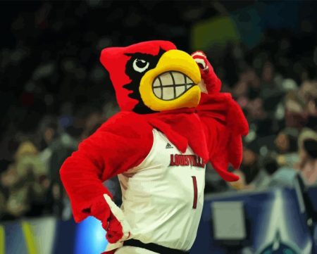 Louisville Cardinals Basketball Mascot Diamond Painting