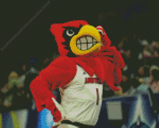 Louisville Cardinals Basketball Mascot Diamond Painting