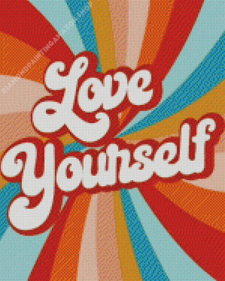 Love Yourself Pastel Art Diamond Painting