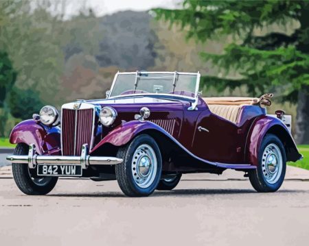 MG TD Car Diamond Painting