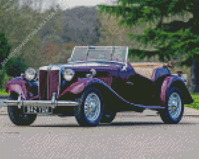 MG TD Car Diamond Painting