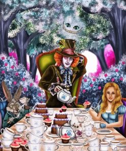 Mad Hatter Tea Party Diamond Painting