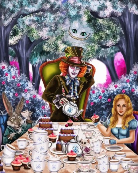 Mad Hatter Tea Party Diamond Painting