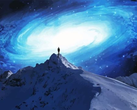 Man In A Mountain Diamond Painting