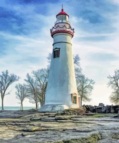 Marblehead Lighthouse Ohio Diamond Painting